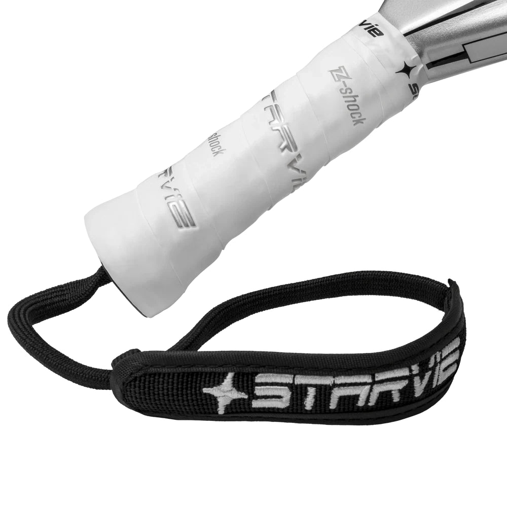 StarVie Astrum + padel racket - handle, grip and wrist strap detail