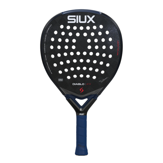 2026 Siux Diablo Pro Night Blue padel racket - full view