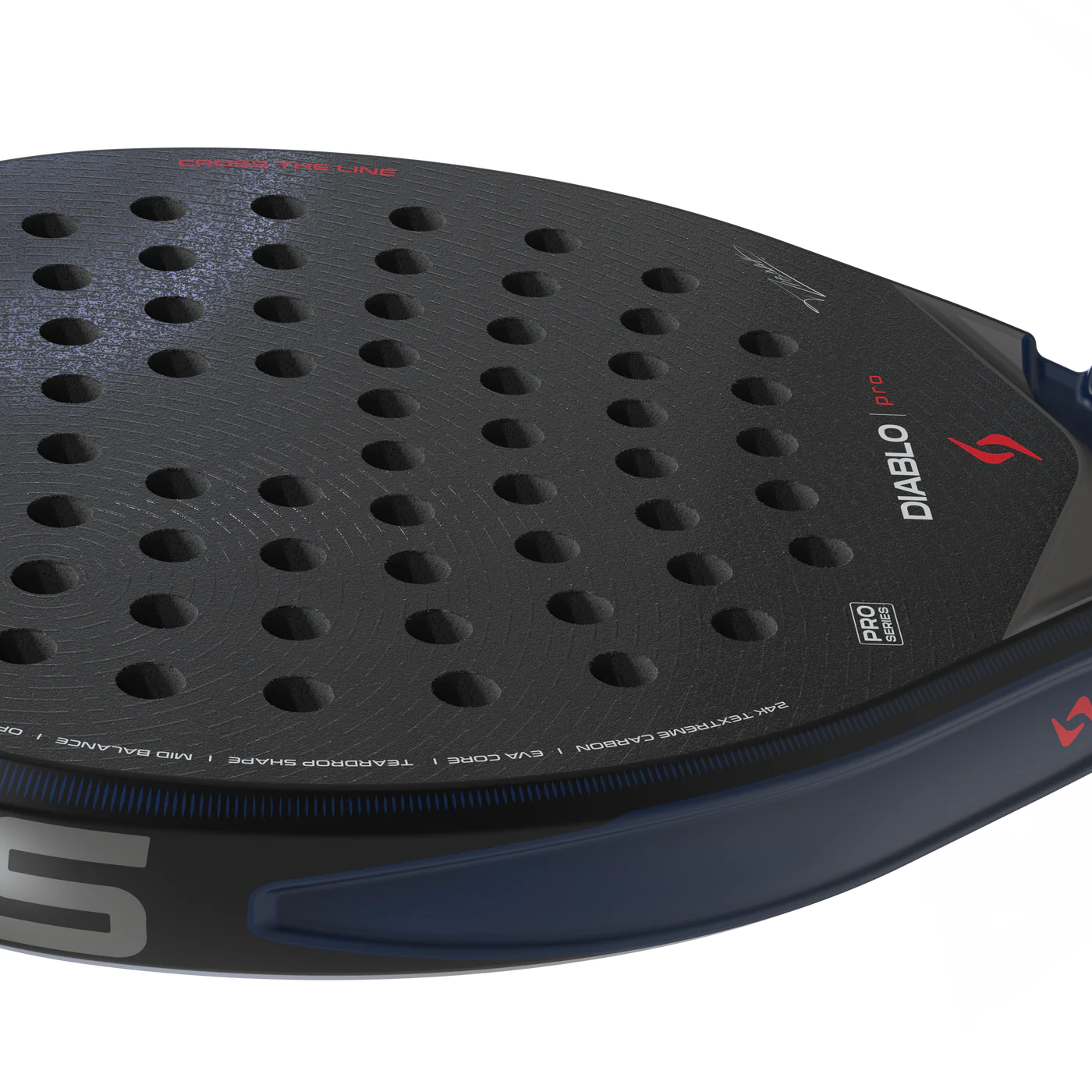 Siux Diablo Pro Night Blue padel racket - full view (alternate 4)