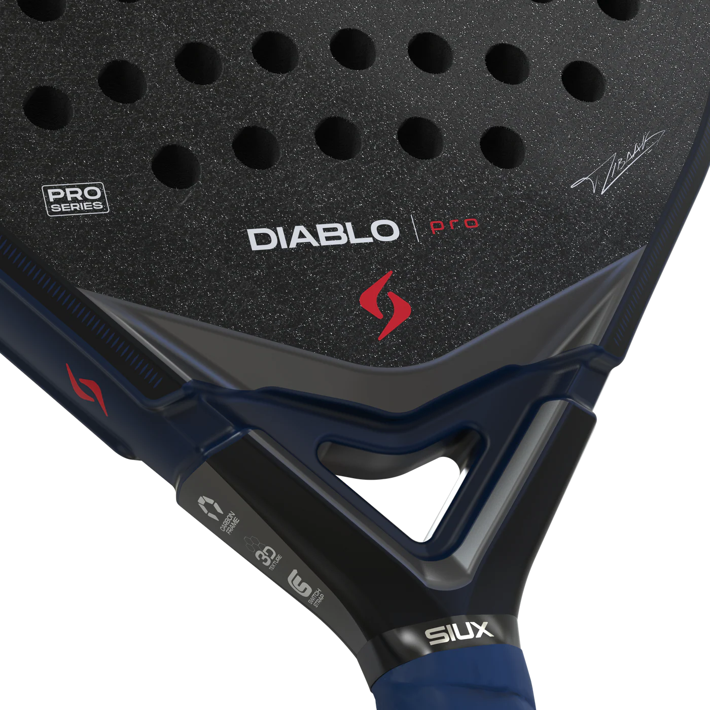 Siux Diablo Pro Night Blue padel racket - full view (alternate 5)