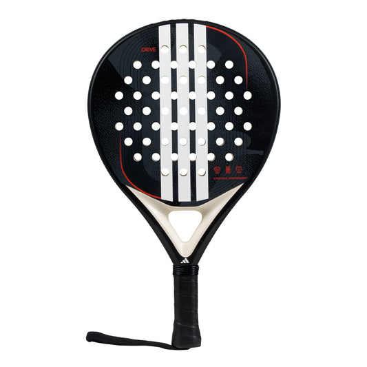 2025 Adidas Drive Black 3.4 padel racket - front view