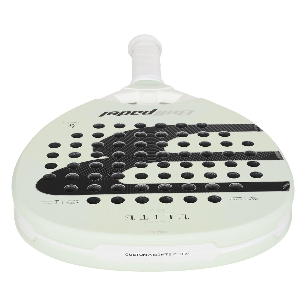 Bullpadel Elite Women padel racket - top view