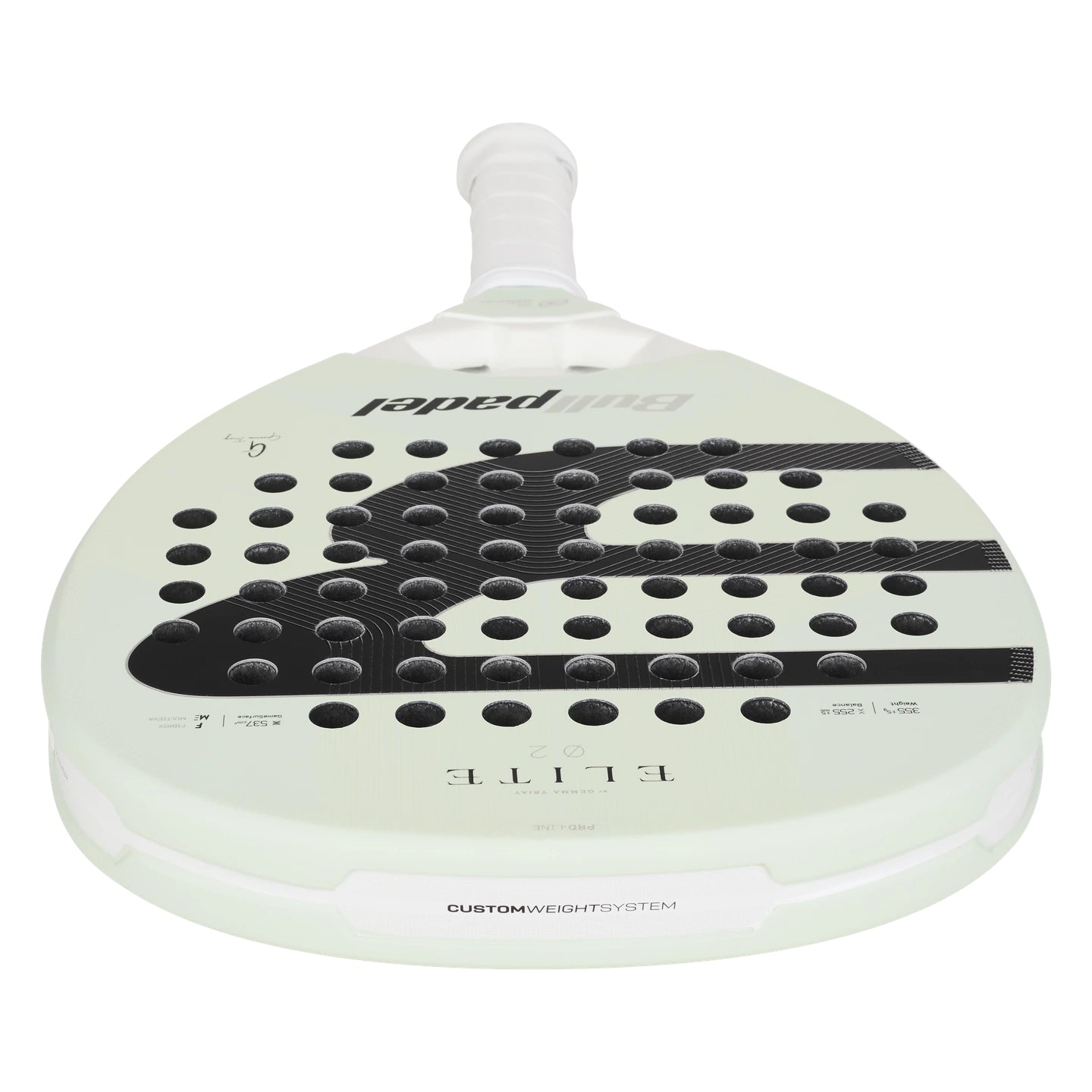 Bullpadel Elite Women padel racket - top view