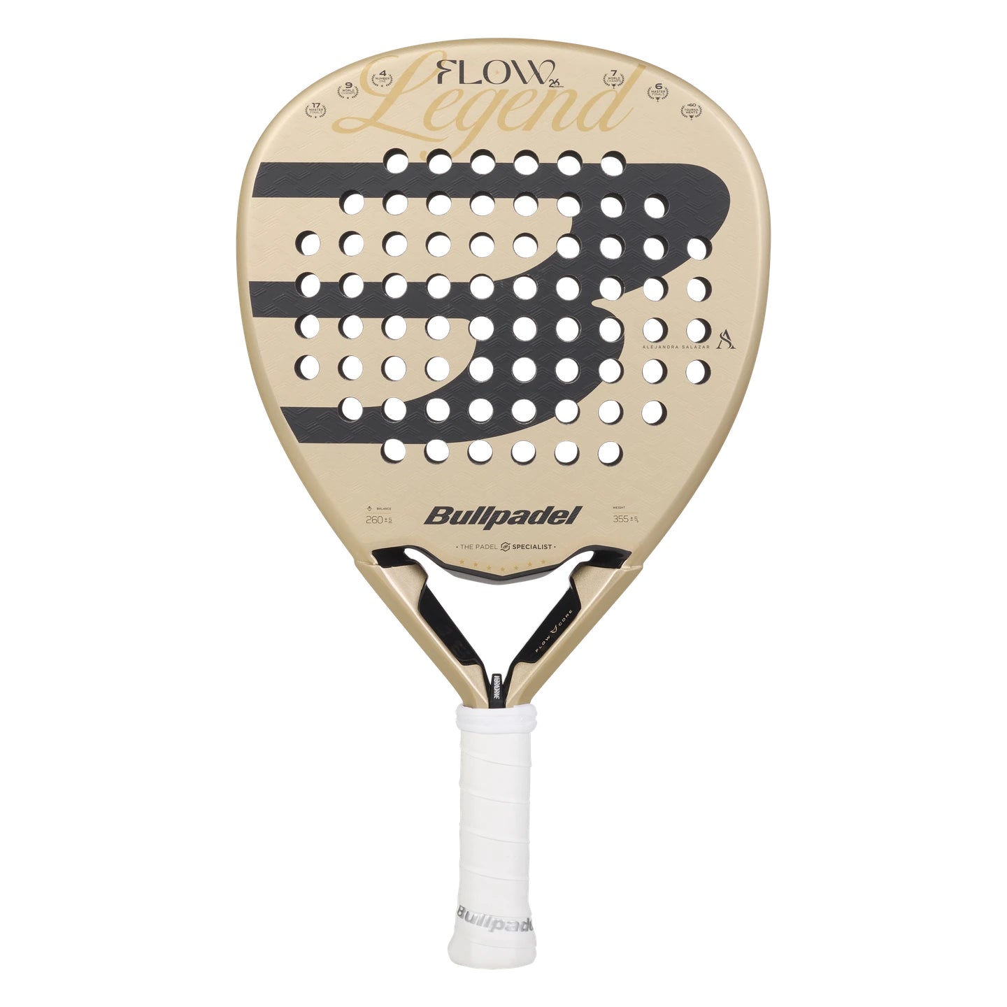 Bullpadel Flow padel racket - back view