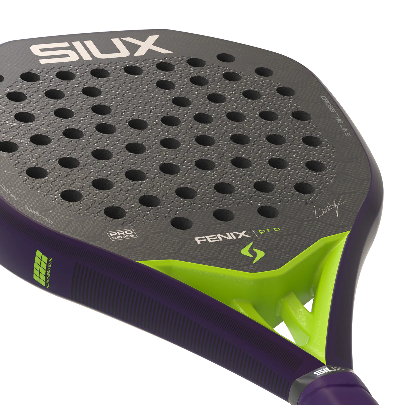 Siux Fenix Pro Glow Purple padel racket - full view (alternate 3)