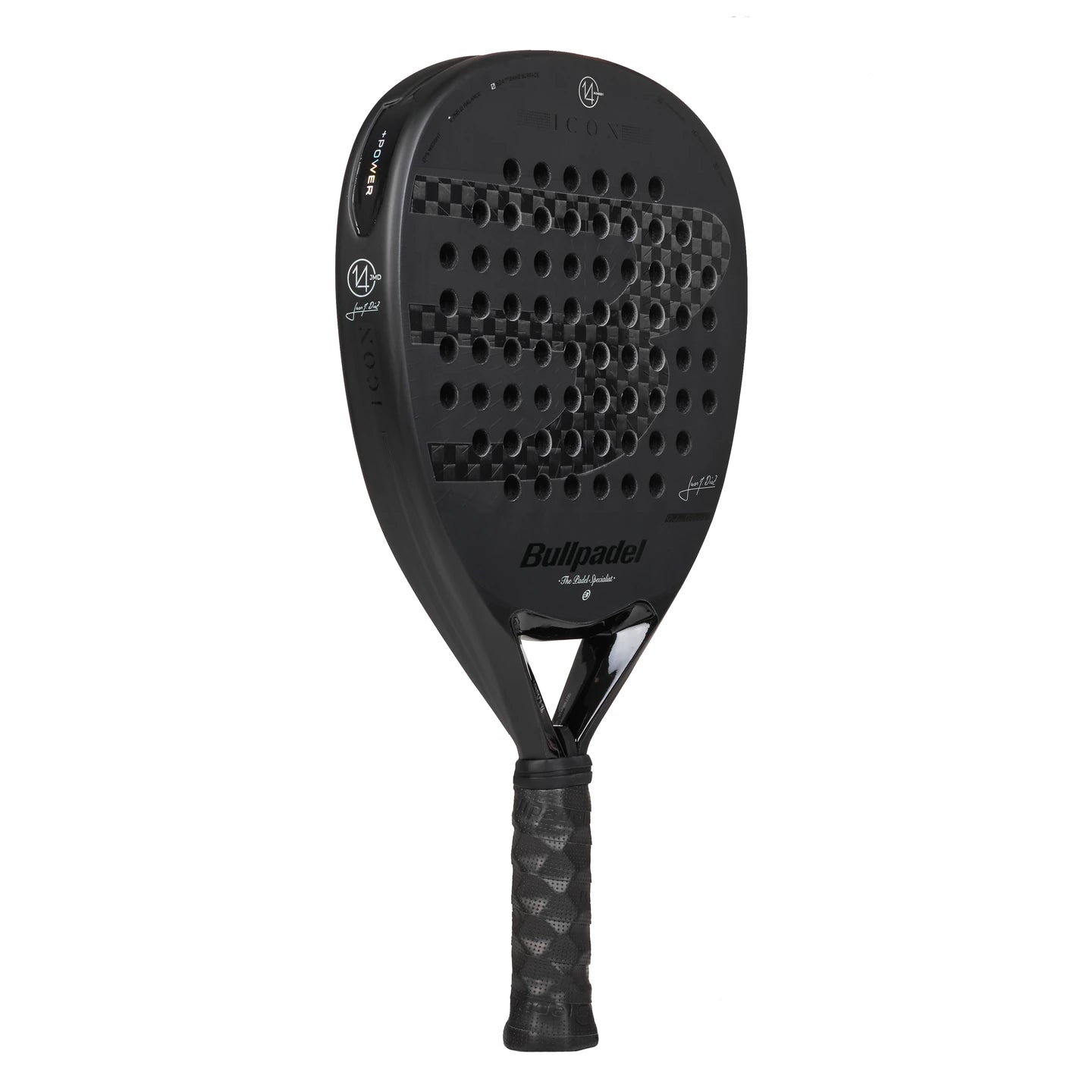 Bullpadel Icon padel racket - angled view