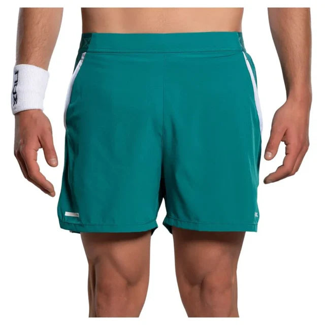 Nox Pro men's padel shorts (Ivy Green) - front view