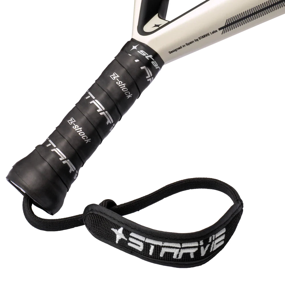 StarVie Kenta + padel racket - handle, grip and wrist strap detail