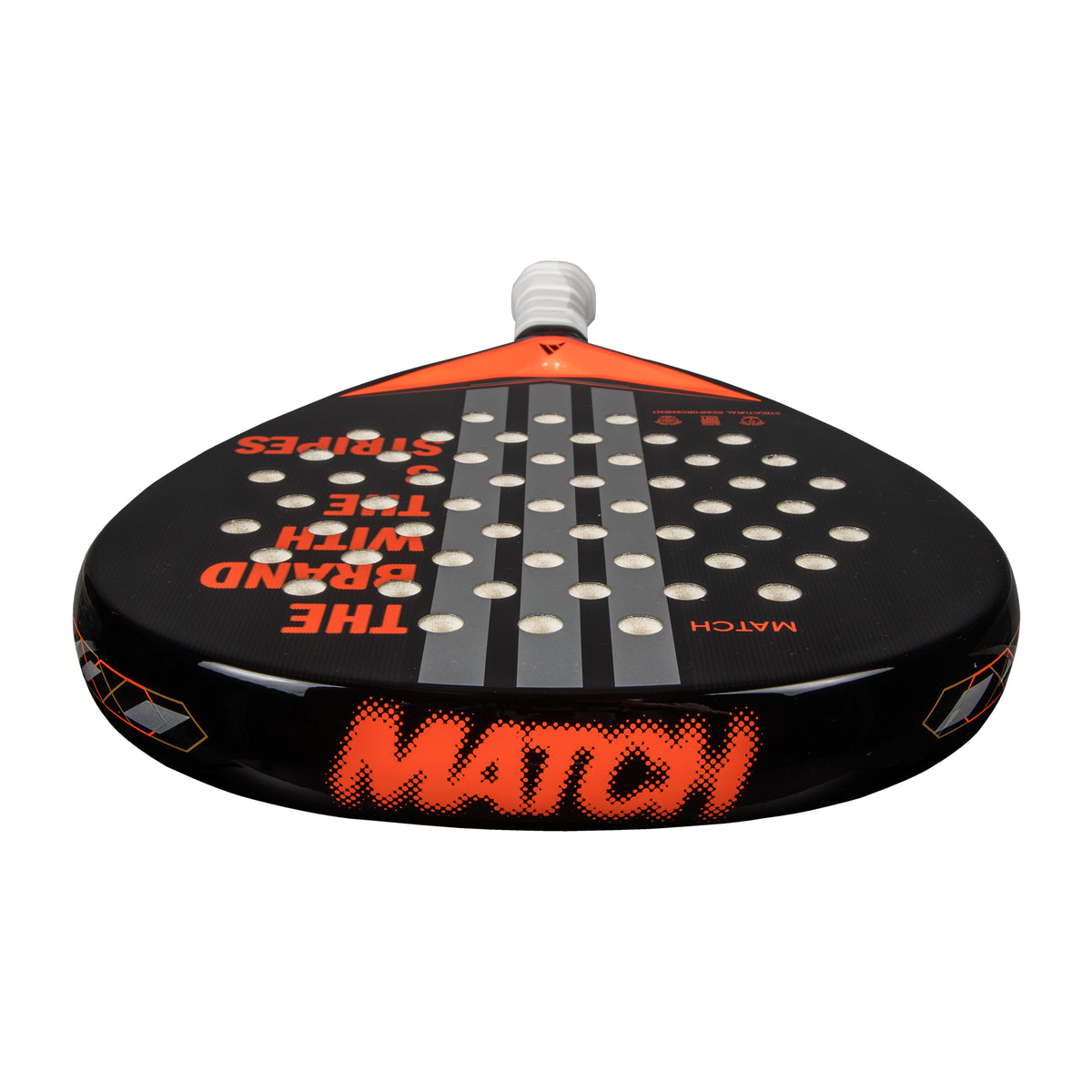 2025 Adidas Match Black 3.4 padel racket - top view