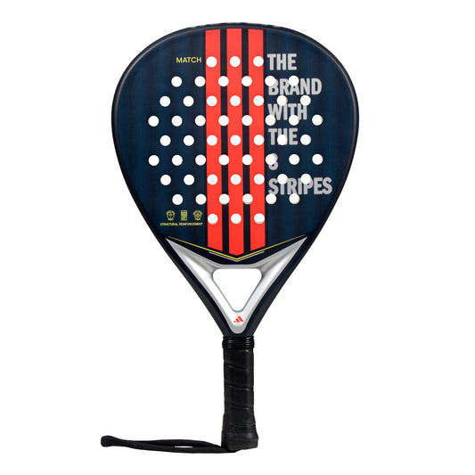 Twin pack of two 2025 Adidas Match Blue 3.4 padel rackets - front view (alternate)