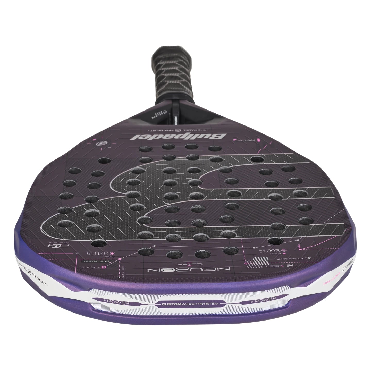Bullpadel Neuron 02 Edge padel racket - top view