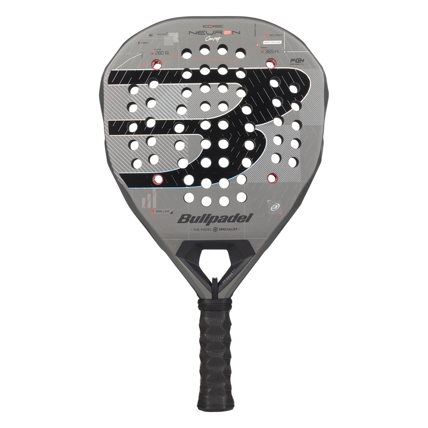 2027 Bullpadel Neuron 02 Edge Comfort padel racket - front view