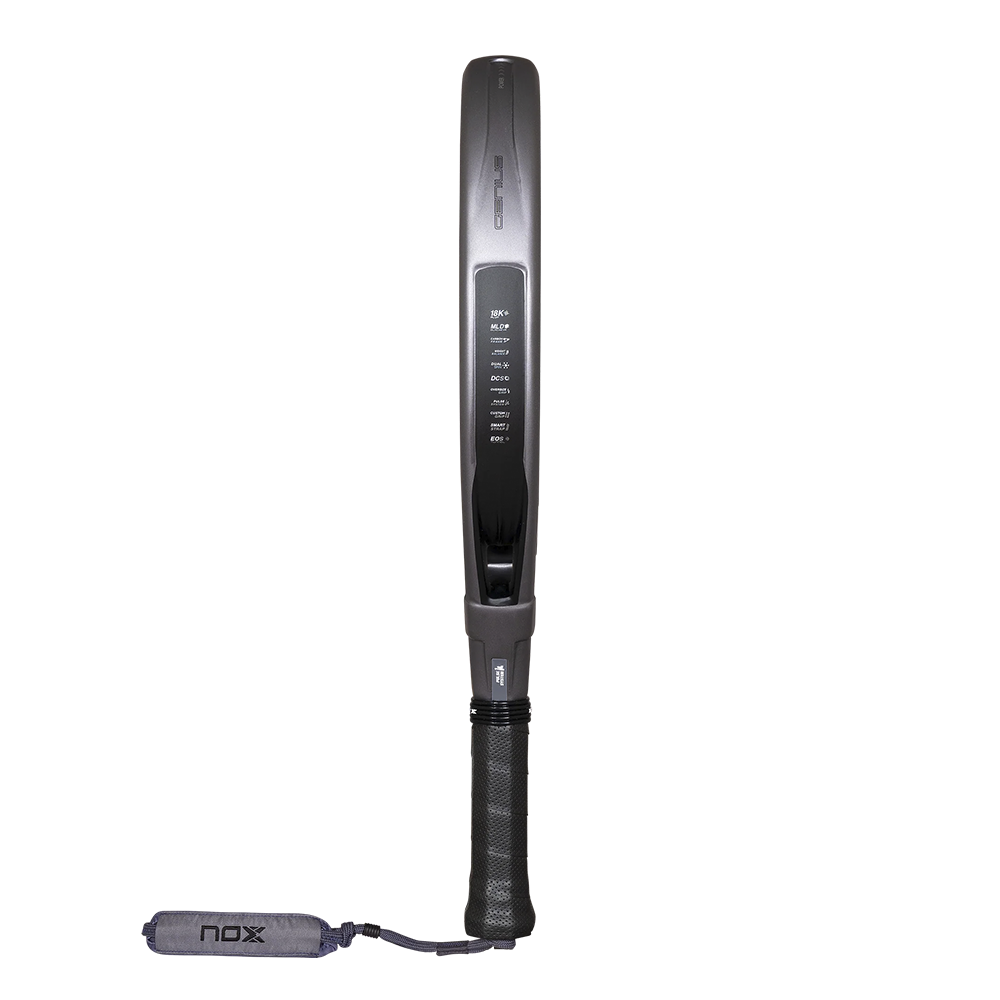 Nox Genius 18K Alum padel racket - side view