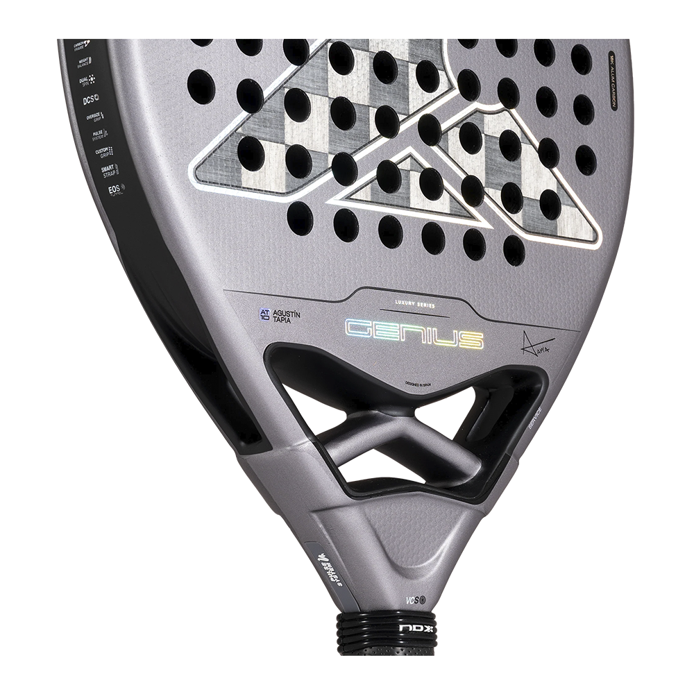 Nox Genius 18K Alum padel racket - heart detail