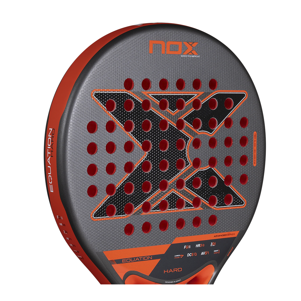Nox Equation Hard Advanced padel racket - face surface detail