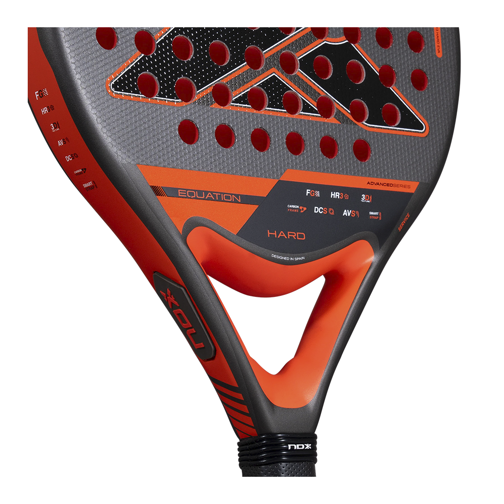 Nox Equation Hard Advanced padel racket - heart detail