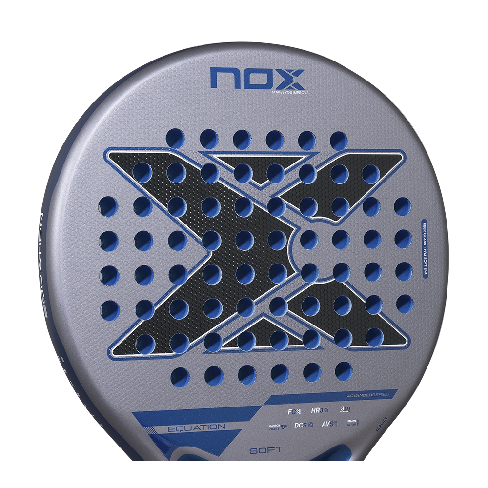 Nox Equation Soft Advanced padel racket - face surface detail