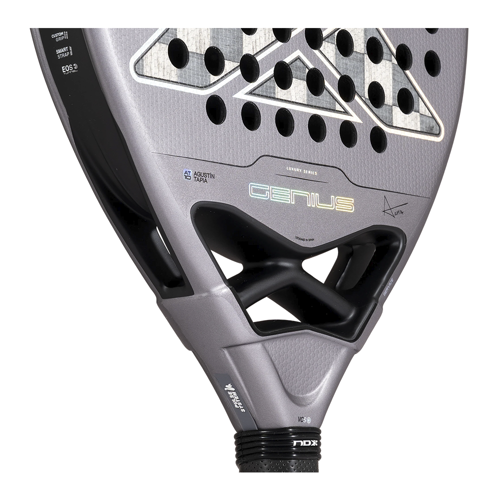 Nox Genius Attack 18K Alum padel racket - heart detail