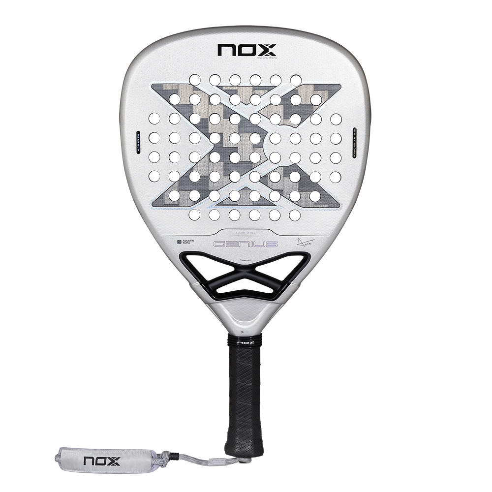 2027 Nox Genius Attack 12K Alum XTREM padel racket by Agustín Tapia - front view