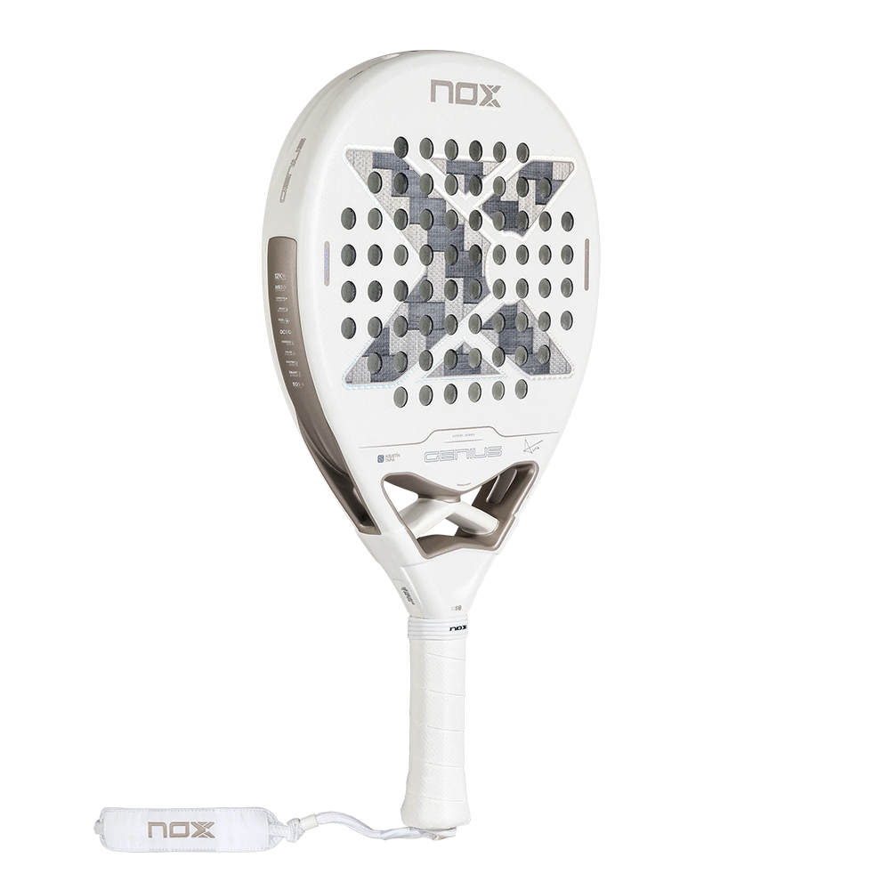 Nox Genius 12K Alum XTREM Lite padel racket - angled view