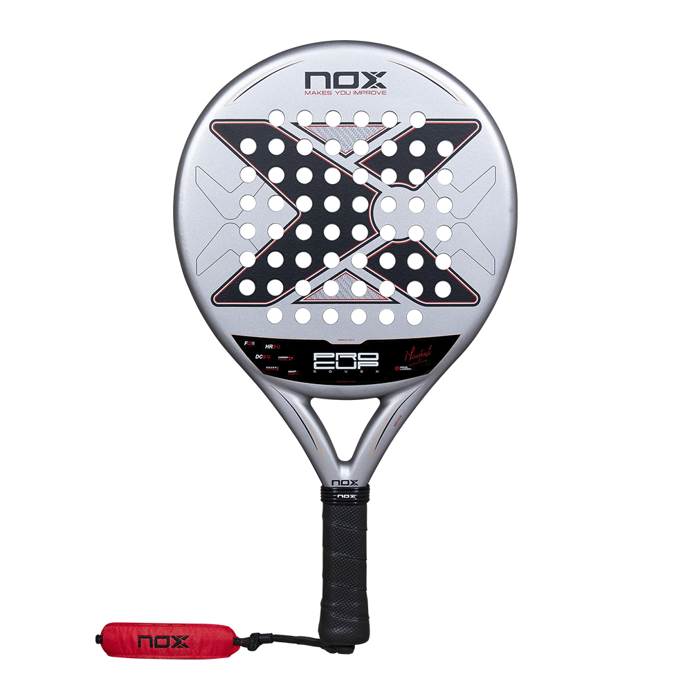 2027 Nox ML10 Pro Cup Rough padel racket by Miguel Lamperti - front view