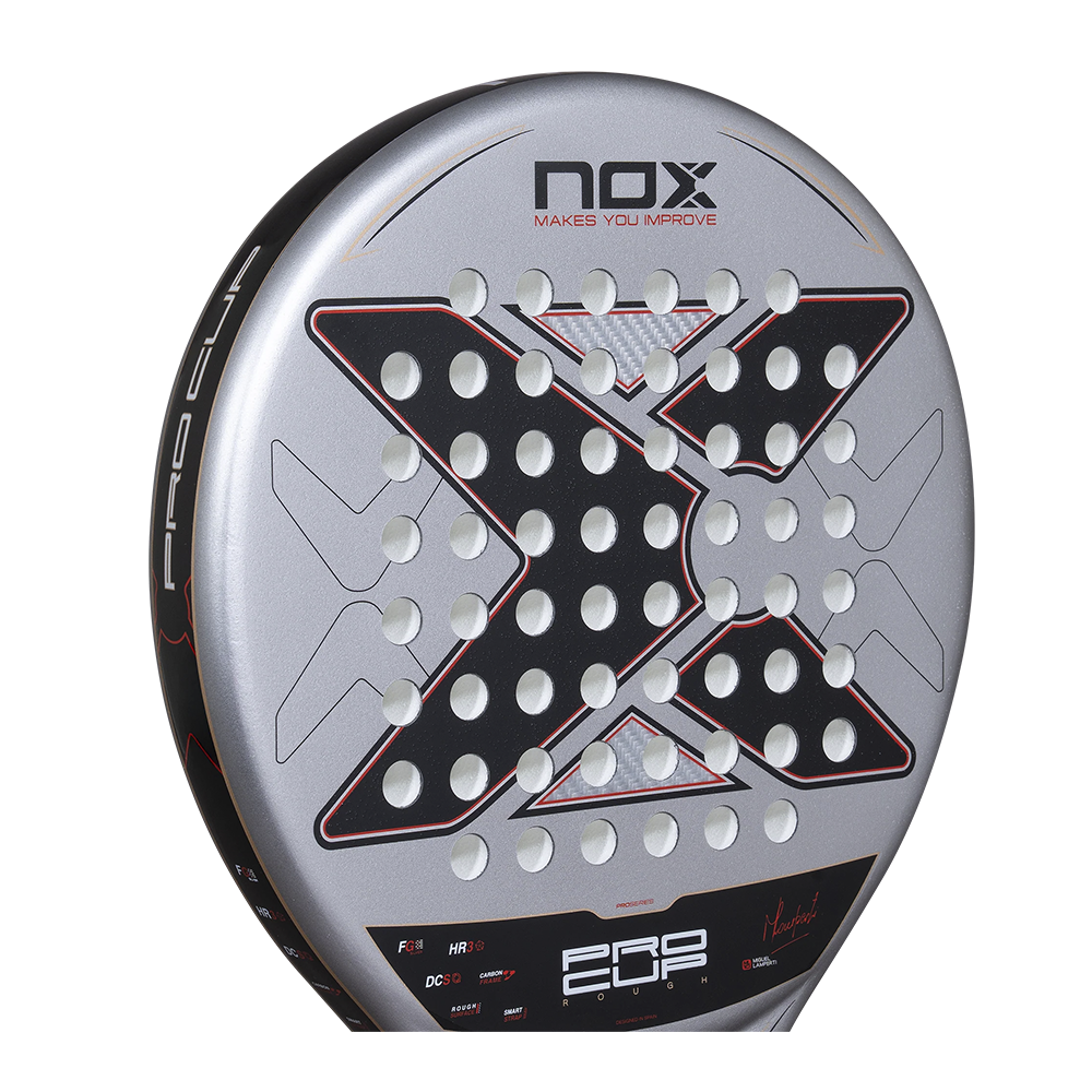 Nox ML10 Pro Cup Rough padel racket - face surface detail