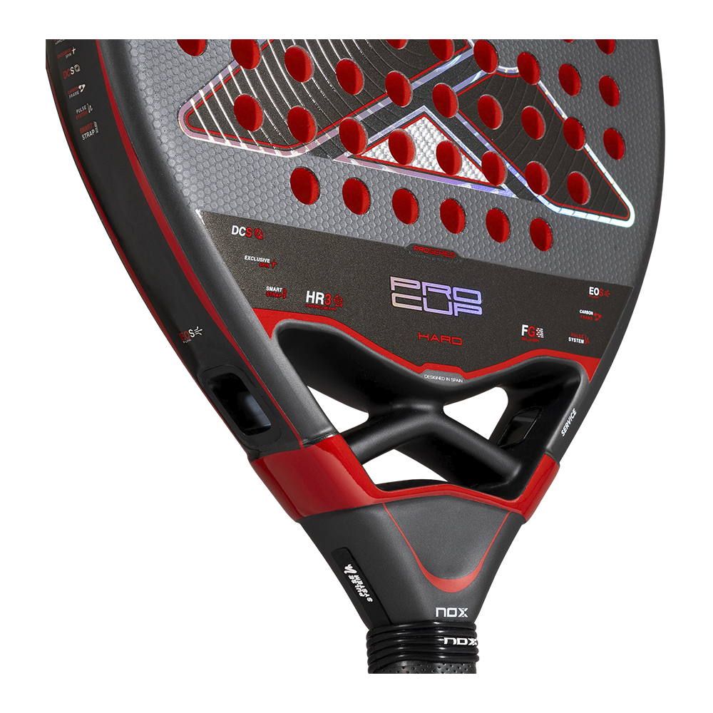Nox Pro Cup Hard padel racket - heart detail