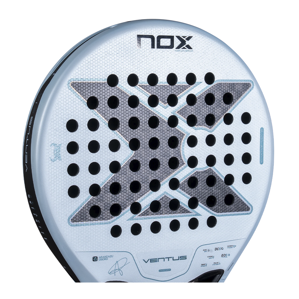 Nox Ventus Control 12K padel racket - face surface detail