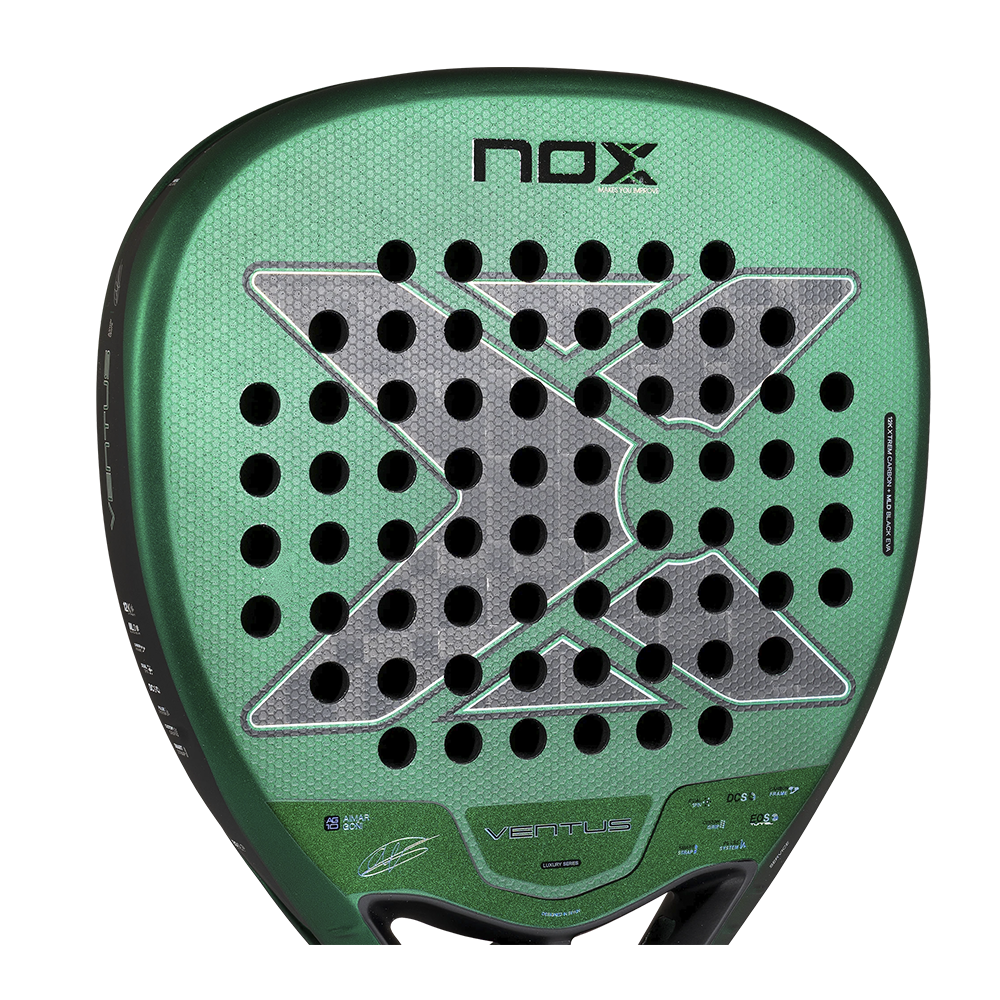 Nox Ventus Attack 12K XTREM padel racket - face surface detail