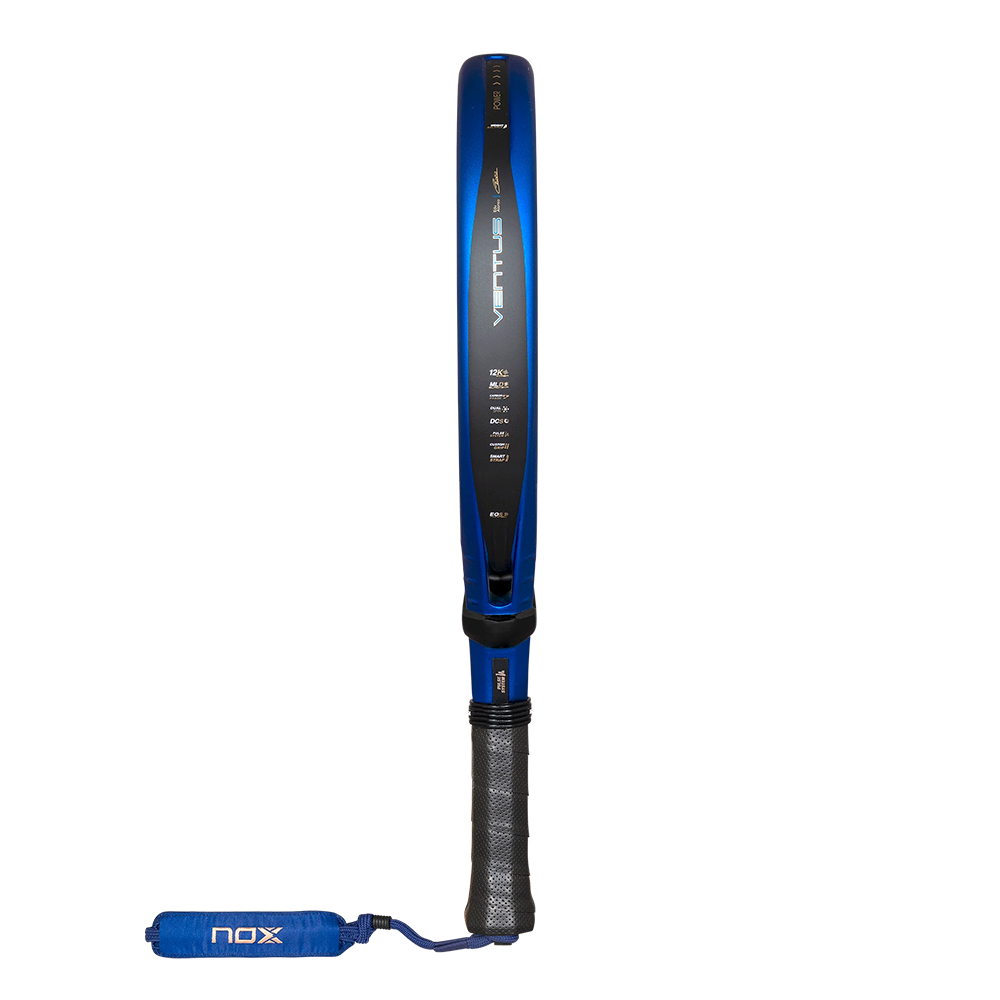 Nox Ventus Hybrid 12K XTREM padel racket - angled view