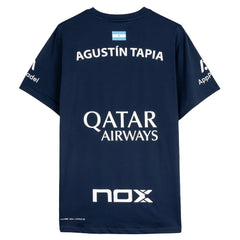 Nox AT10 padel shirt (Blue) - back view