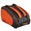 2025 Nox Quantum 12K Carbon padel racket and bag bundle, Nox ML10 Team bag (Black/Clay) - angled view