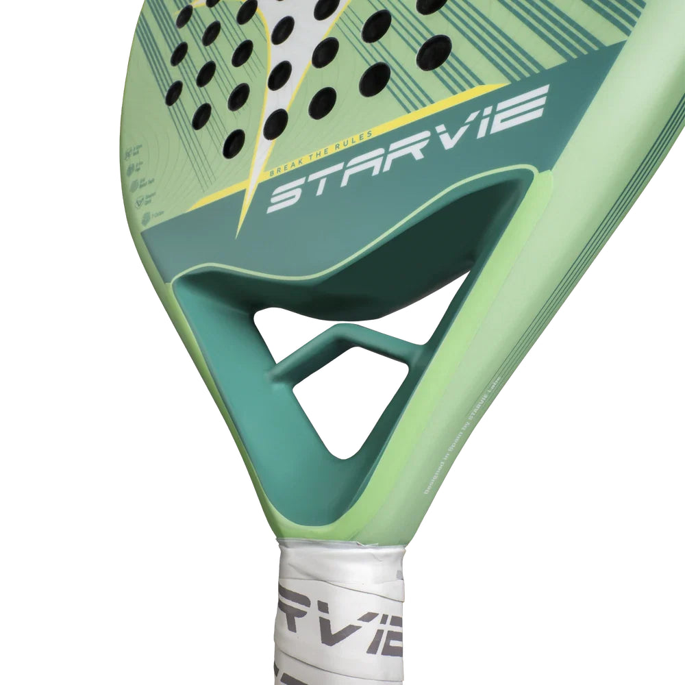 StarVie Nyra padel racket - frame and throat profile
