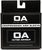 Outer Armour compression arm sleeve for padel - front view