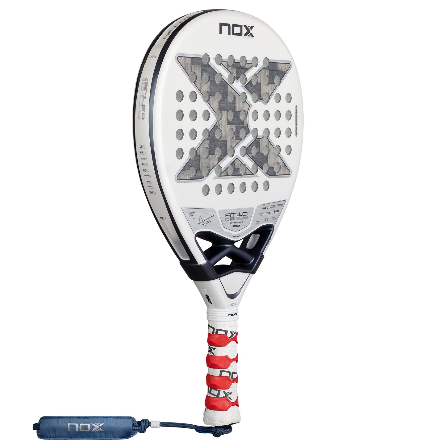 Nox AT10 Genius 12K Alum XTREM Lite padel racket - full view