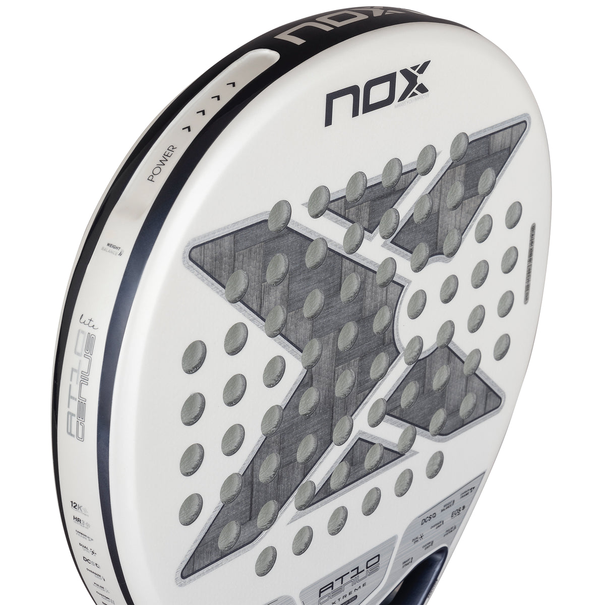 Nox AT10 Genius 12K Alum XTREM Lite padel racket - full view (image 5)