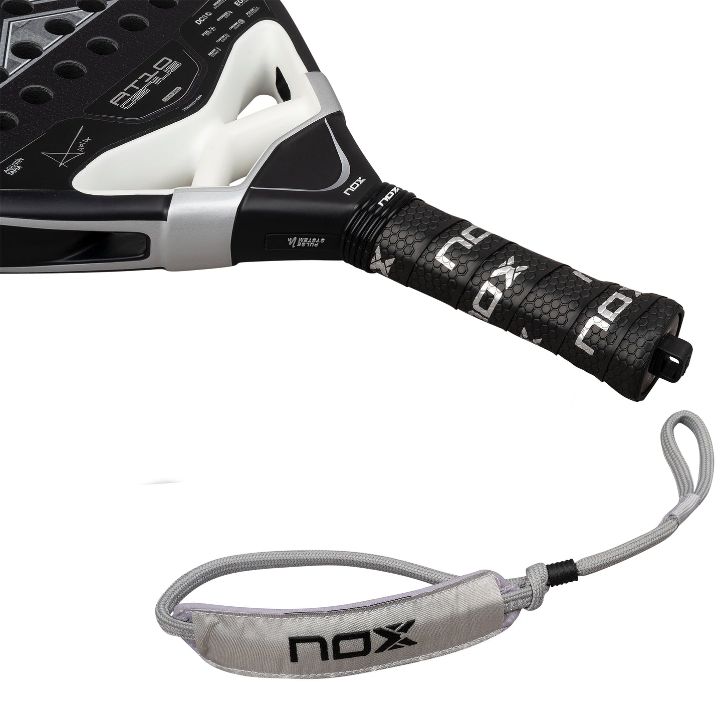 Nox AT10 Genius 18K Attack Alum padel racket - full view (alternate 10)