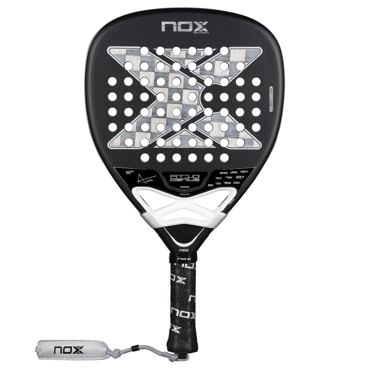 Nox AT10 Genius 18K Attack Alum padel racket - full view (alternate 11)