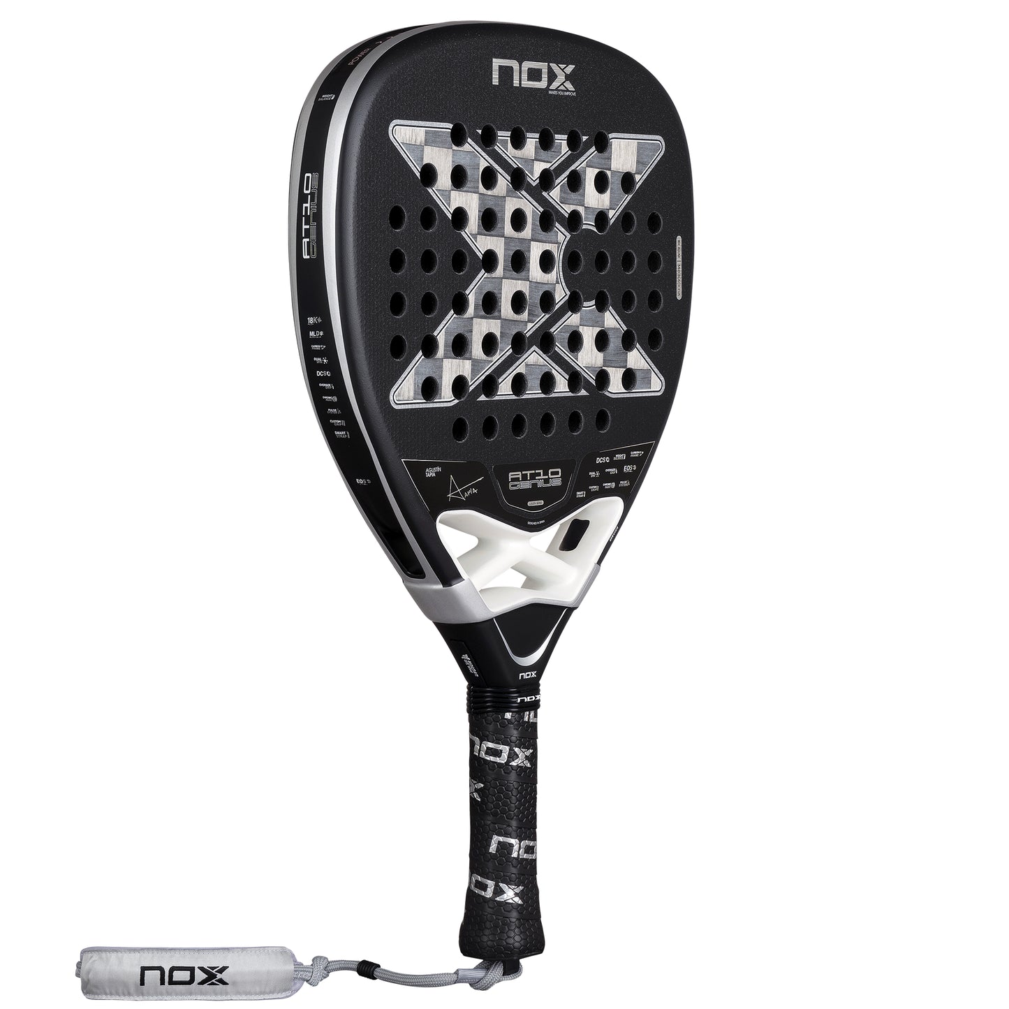 Nox AT10 Genius 18K Attack Alum padel racket - full view (alternate 12)