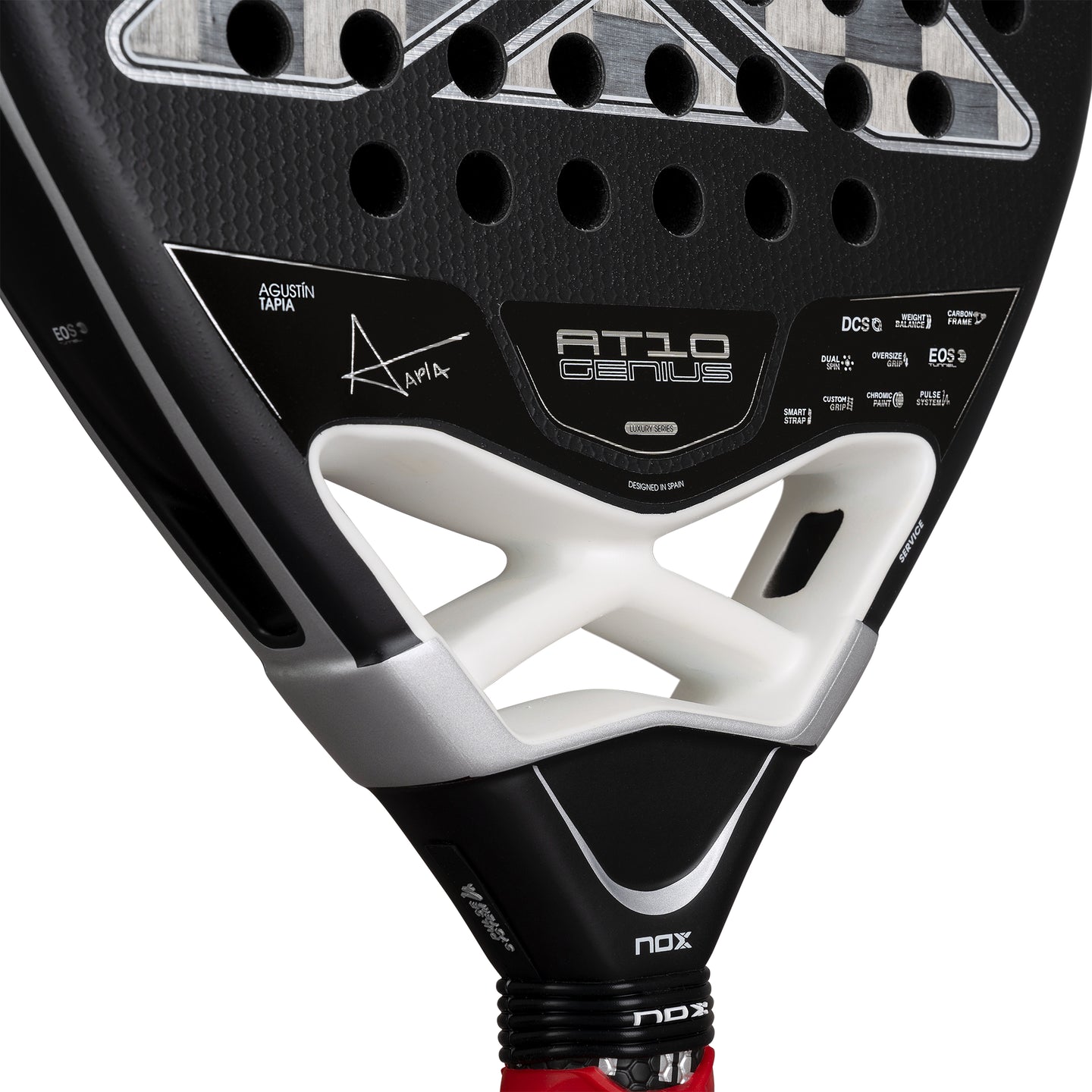 Nox AT10 Genius 18K Attack Alum padel racket - full view (alternate 4)