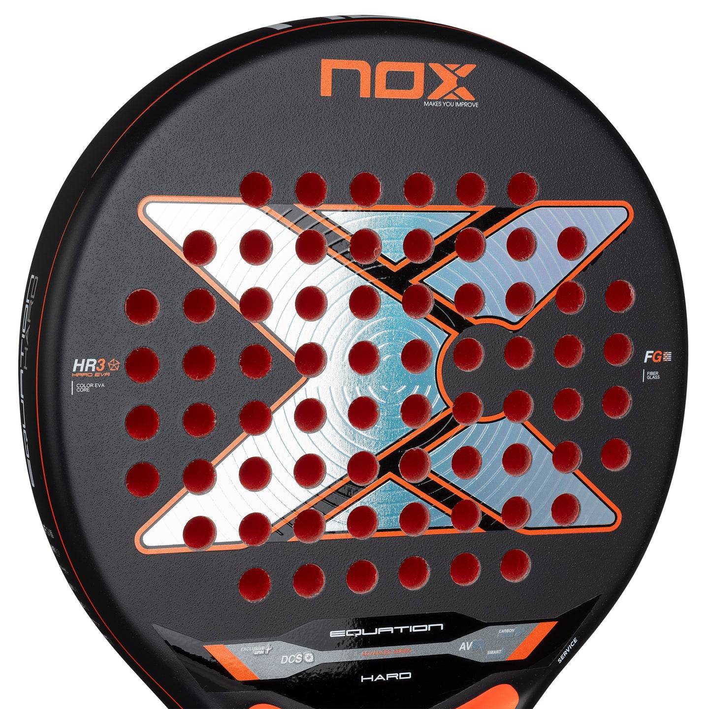 Nox Equation Advanced Hard padel racket - full view (alternate 1)