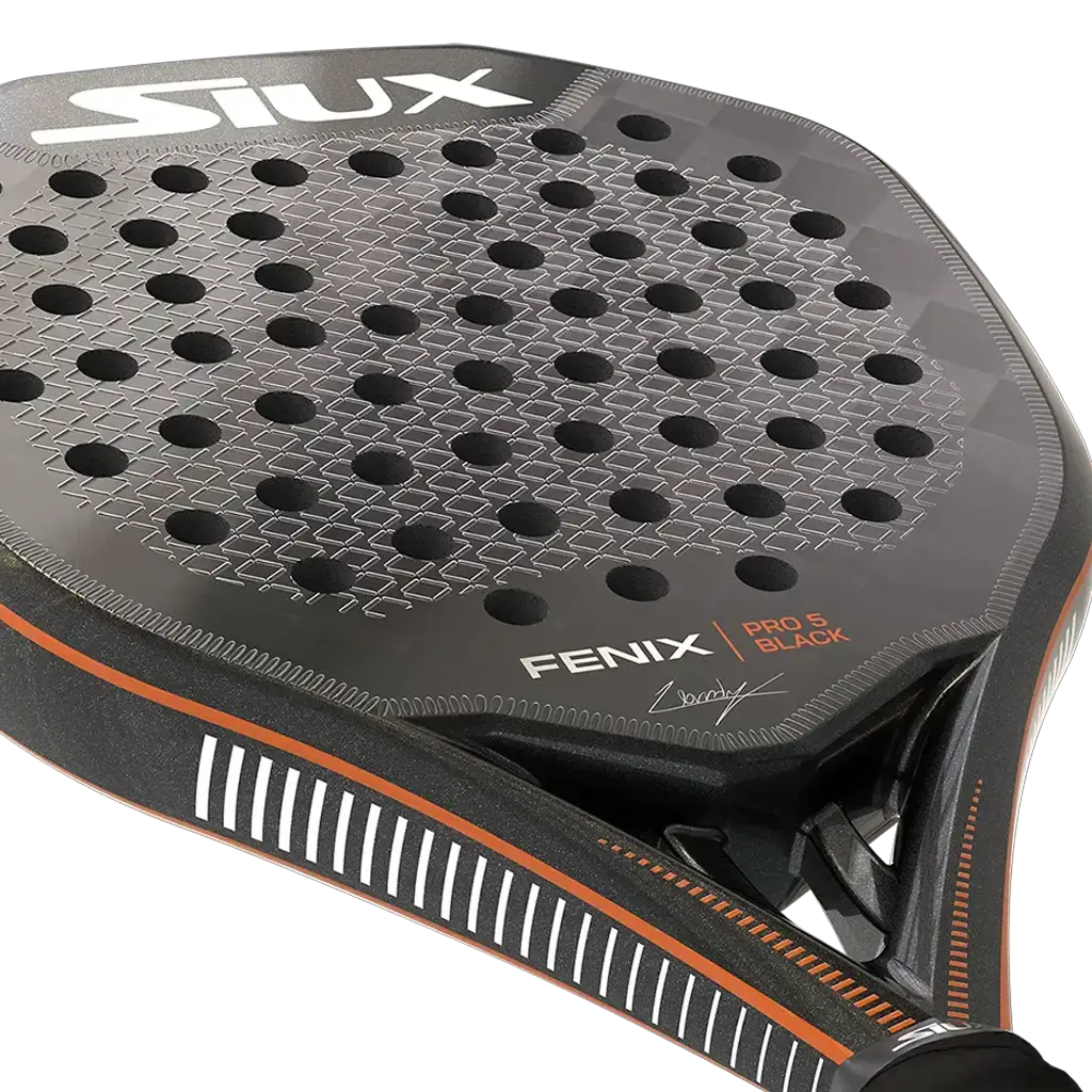 Siux Fenix Pro 5 Black padel racket - full view (alternate)