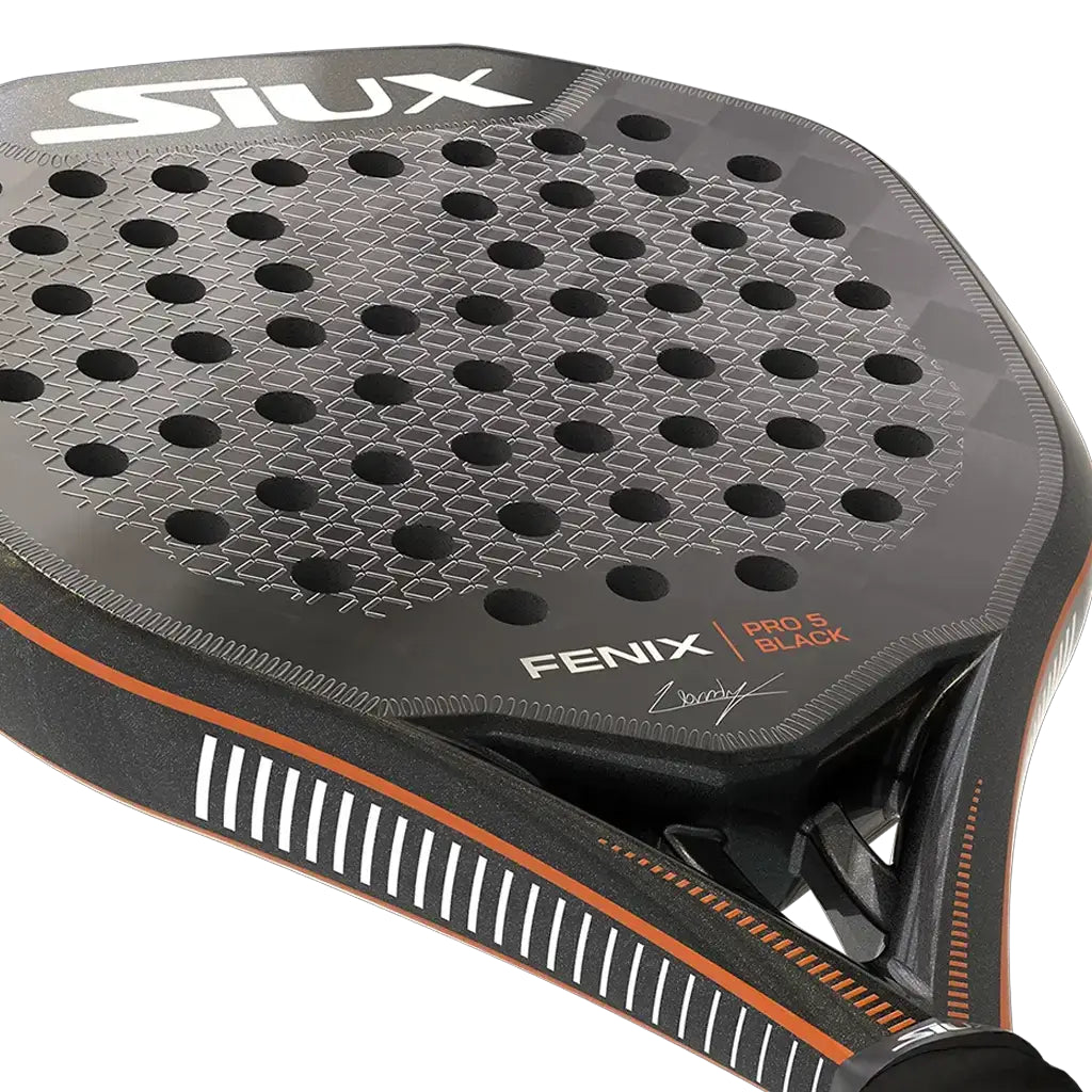 Siux Fenix Pro 5 Black padel racket - full view (alternate)