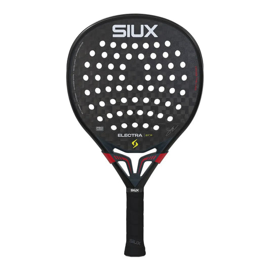 2026 Siux Electra ST5 Pro Shadow Red padel racket by Franco Stupaczuk - full view