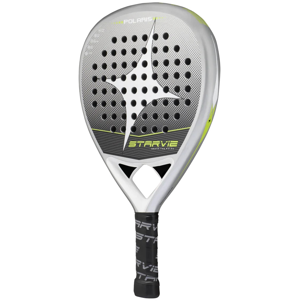 StarVie Polaris padel racket - angled front face and frame view