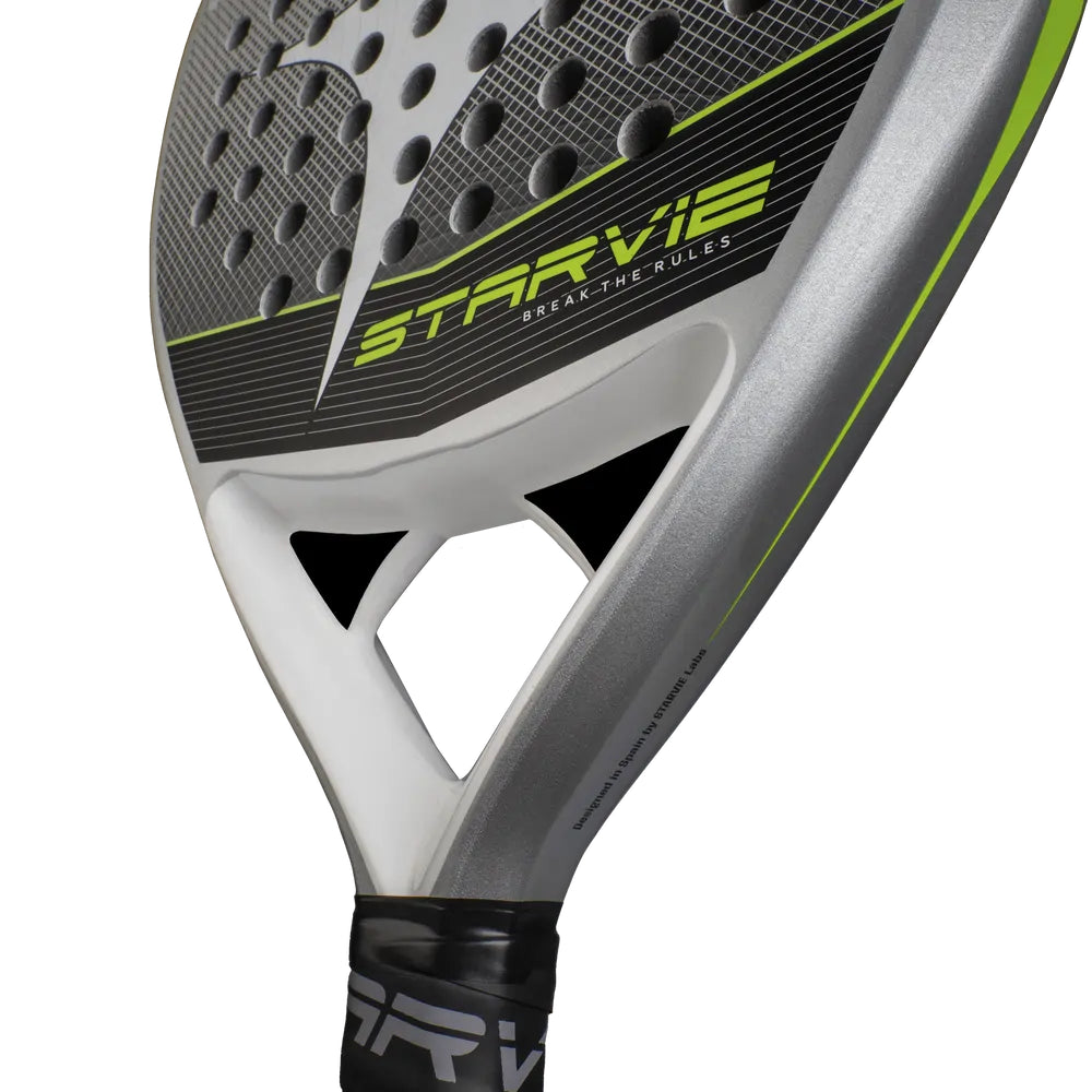 StarVie Polaris padel racket - reverse face and throat detail