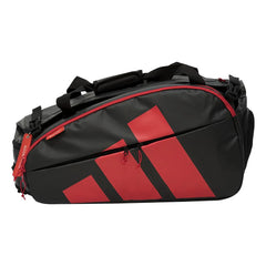 2026 Adidas Multigame Ale Galán padel racket bag (Black/Red) - front view