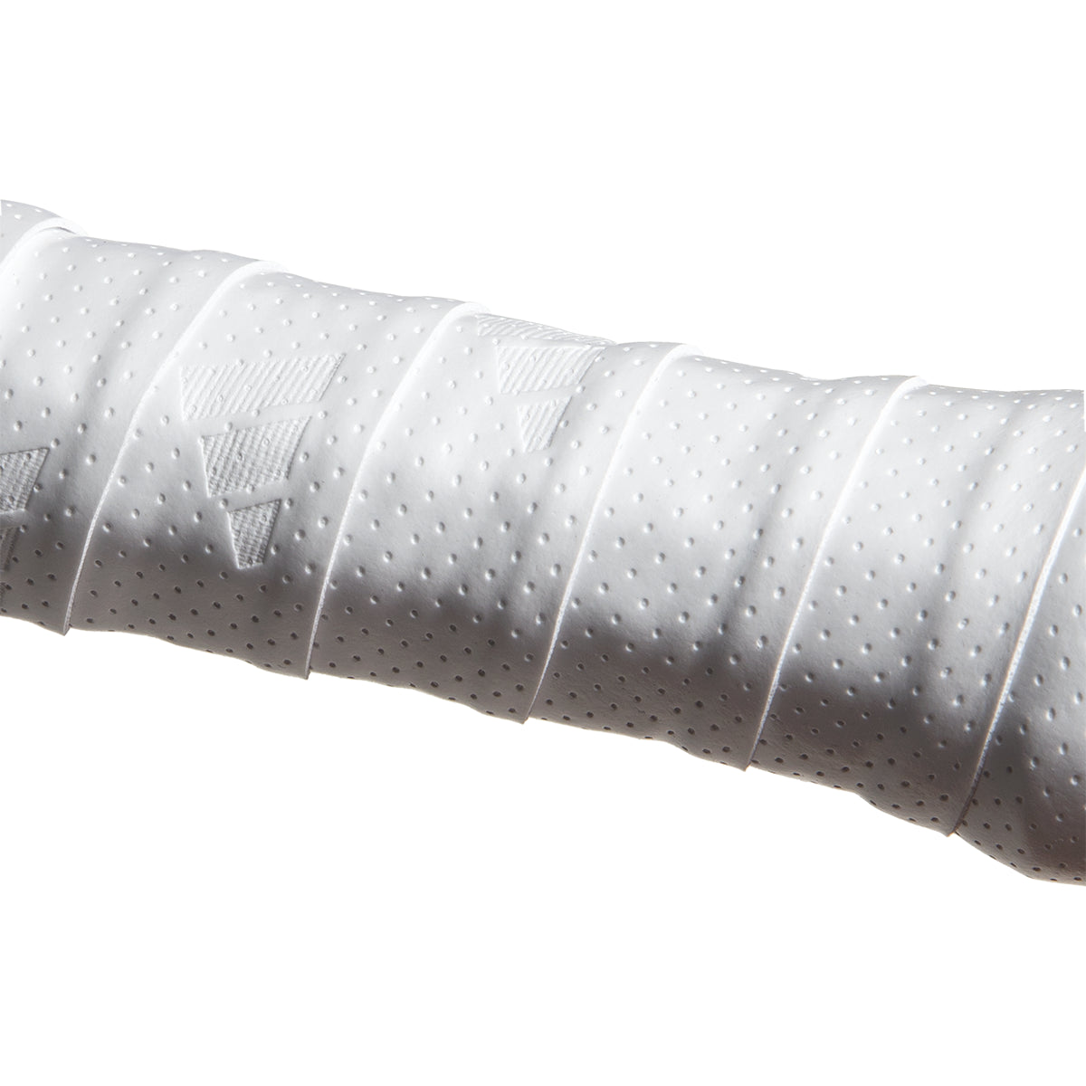 Adidas padel overgrip (Pack of 3, White) - fitted on racket handle view