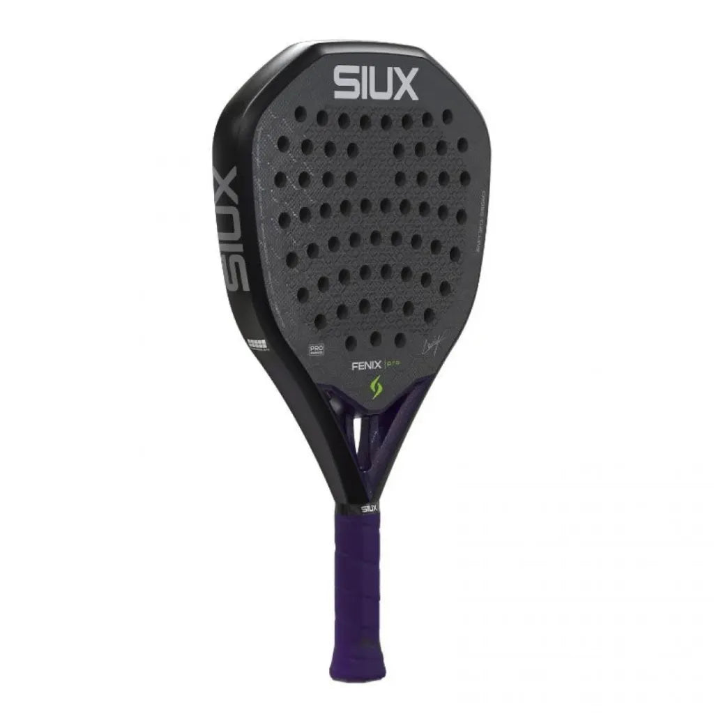Siux Fenix Pro Black padel racket - full view
