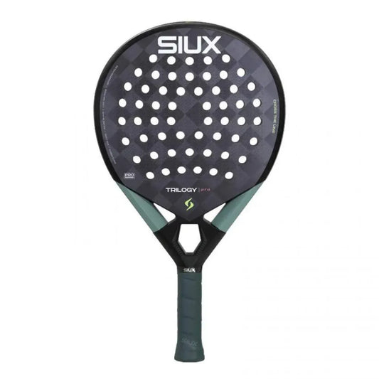 2026 Siux Trilogy Pro Noir Fog padel racket - front view